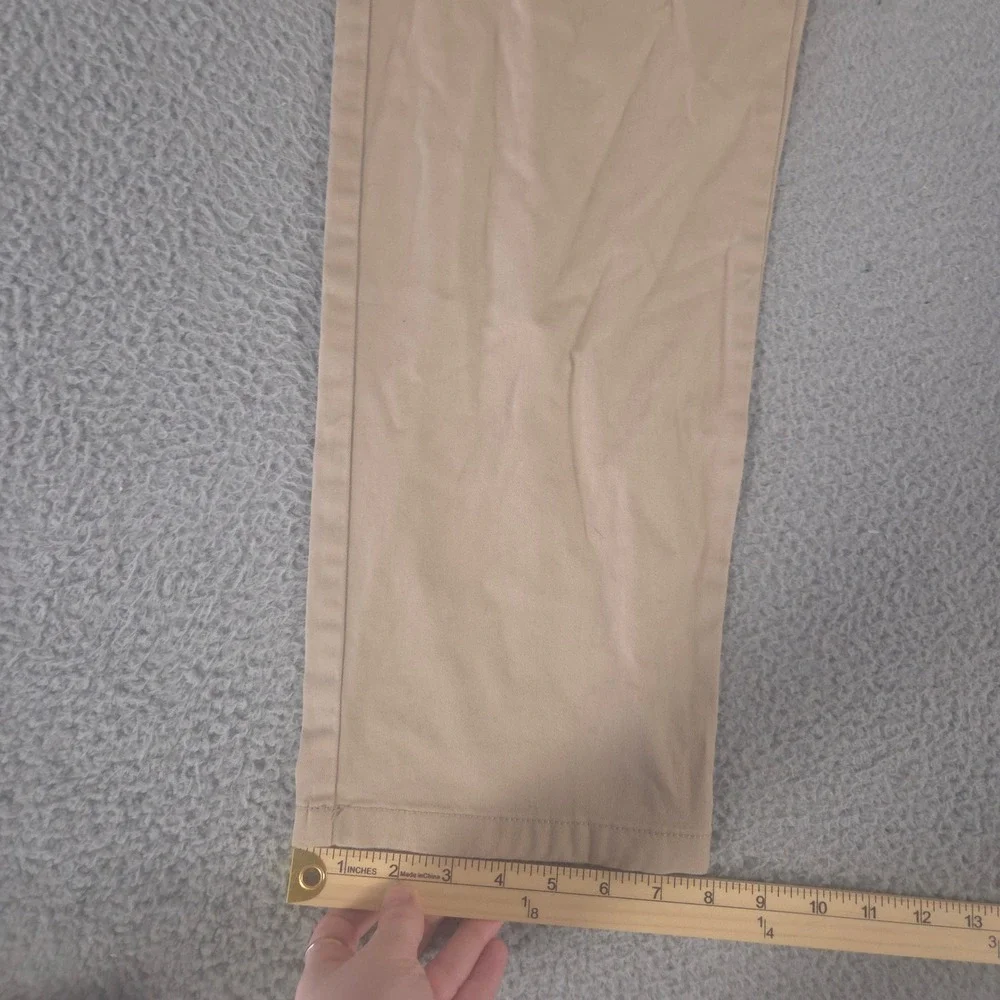 Banana‎ Republic Pants Mens 36x34 Tan Relaxed Tapered Leg Stretch Chino Khakis
